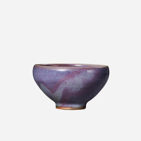 10th-11th century AD, Chinese Song Dynasty kiln-transformed glaze tea bowl