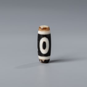 RARE TIBETAN 1-EYE DZI AGATE AMULET BEAD PENDANT – ANTIQUE SPIRITUAL TALISMAN