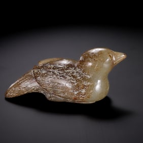 A.D.1-3JADE QUAIL FROM HETIAN, CHINA, DURING THE HAN DYNASTY (16TH CENTURY).