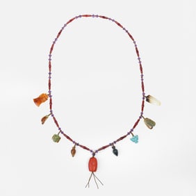 A.D.1-2A SET OF MULTI-TREASURE JADE NECKLACES FROM THE WARRING STATES PERIOD OF CHINA, DATING BACK