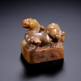 A RARE AND HIGHLY IMPORTANT HETIAN WHITE JADE RITUAL SEALWARRING STATES TO HAN DYNASTY (C. 4TH