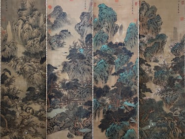 FAN KUAN (C. 950–1032), ATTRIBUTED TO LANDSCAPES OF THE FOUR SEASONS: A SET OF FOUR HANGING