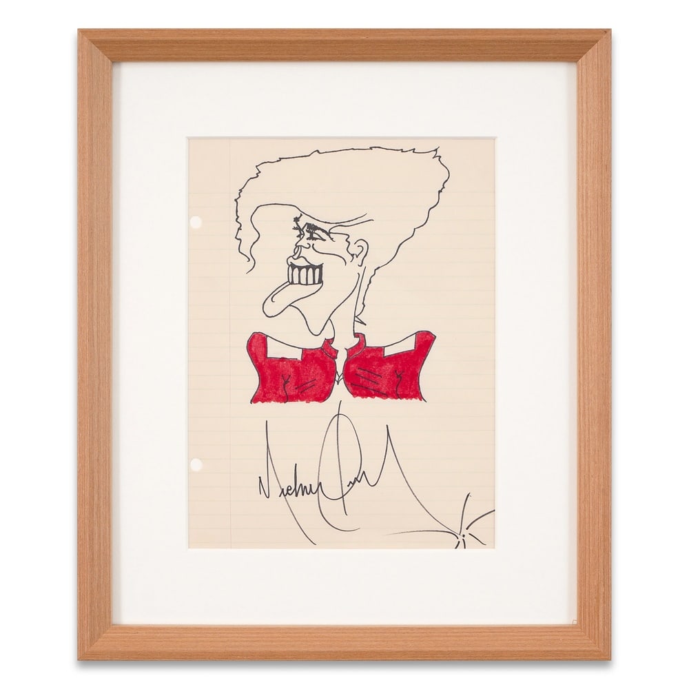 MICHAEL JACKSON SIGNED DRAWING (1 of 1)