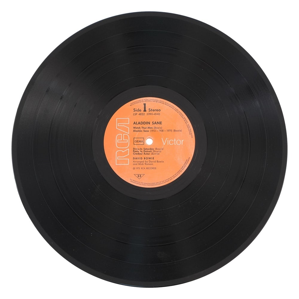 DAVID BOWIE SIGNED "ALADDIN SANE" LP - 6