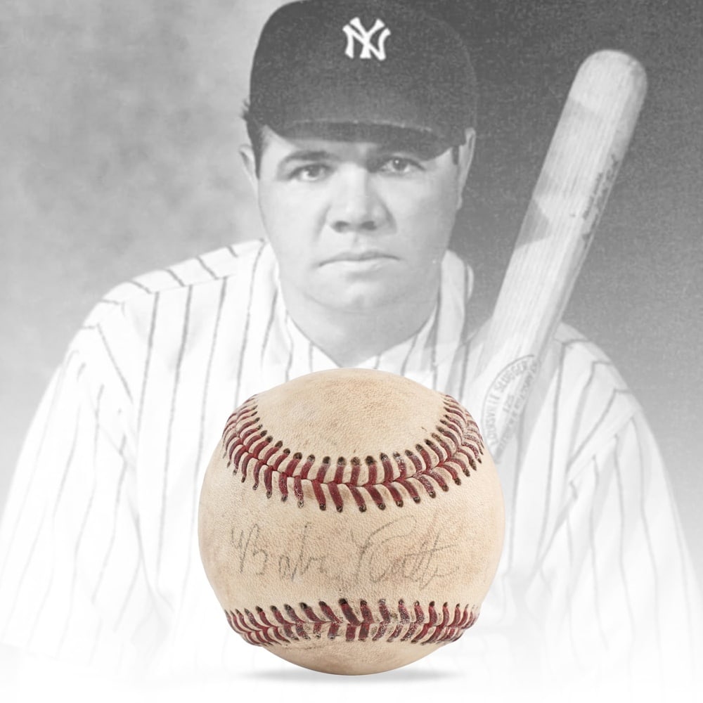BABE RUTH SIGNED OFFICIAL AMERICAN LEAGUE BASEBALL: Provenance and Authentication: This collectible has undergone a rigorous forensic evaluation. The signatures were carefully analyzed across multiple criteria, including ink deposition, material aging 