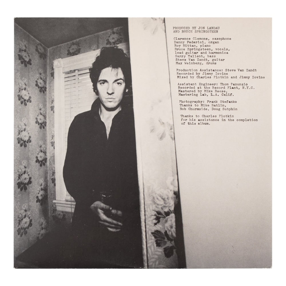 BRUCE SPRINGSTEEN SIGNED "DARKNESS ON THE EDGE OF TOWN" LP - 3