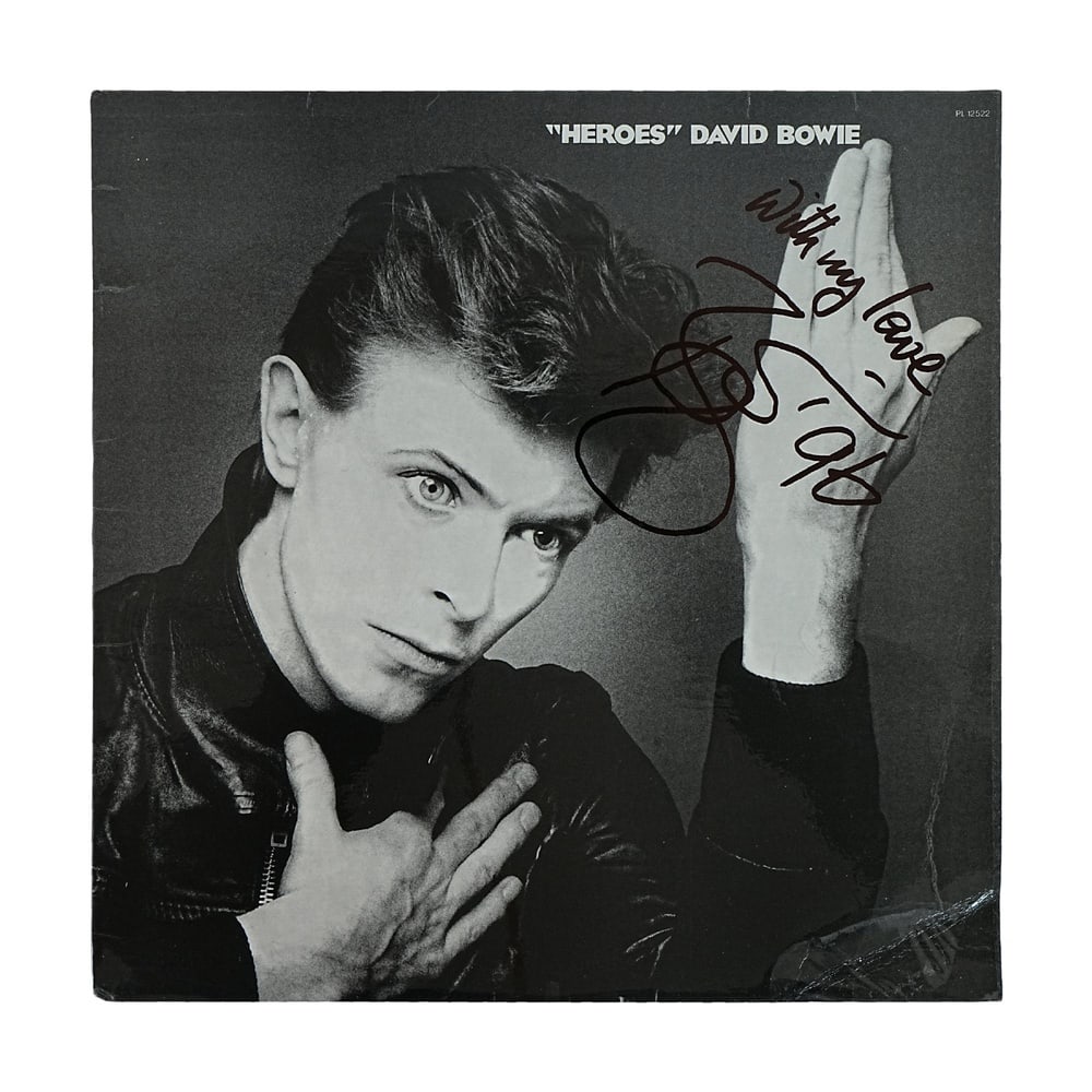 DAVID BOWIE SIGNED "HEROES" UK LP - 2