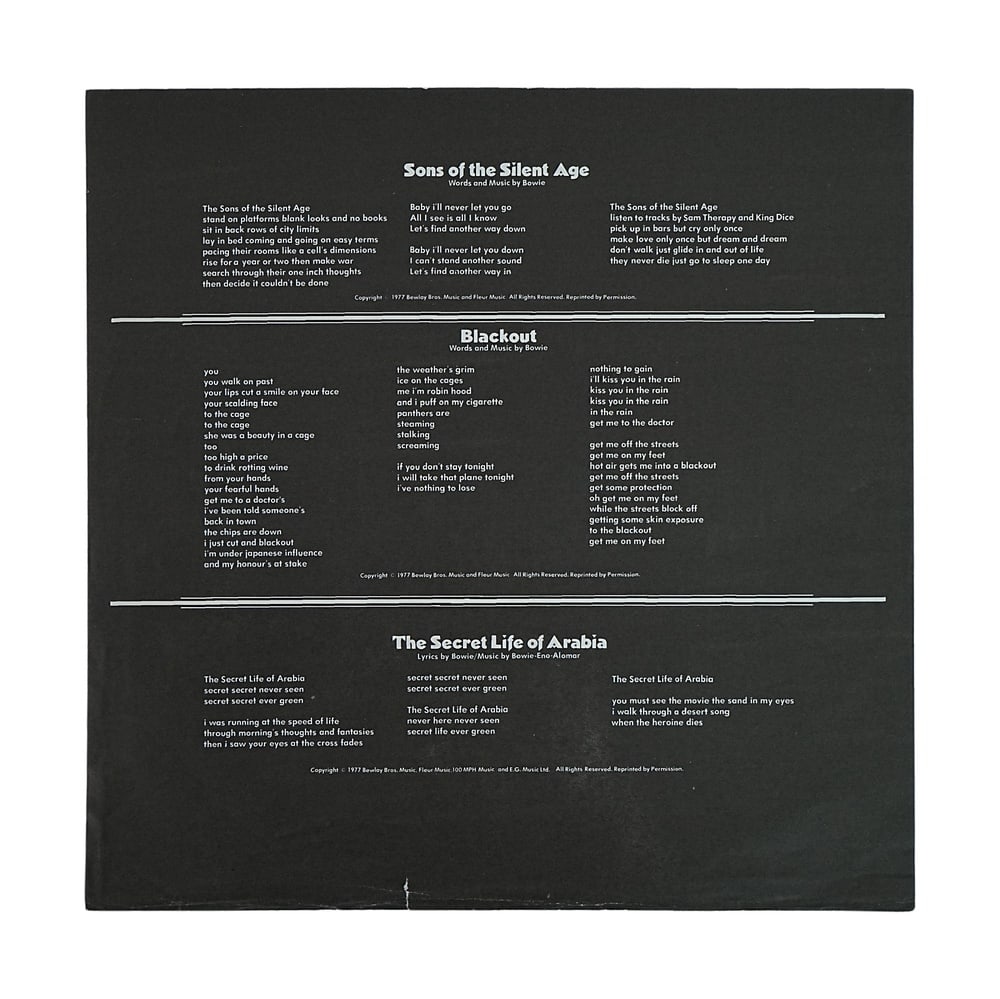 DAVID BOWIE SIGNED "HEROES" UK LP - 5