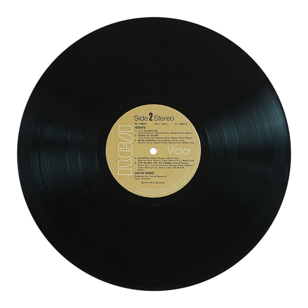 DAVID BOWIE SIGNED "HEROES" UK LP - 8