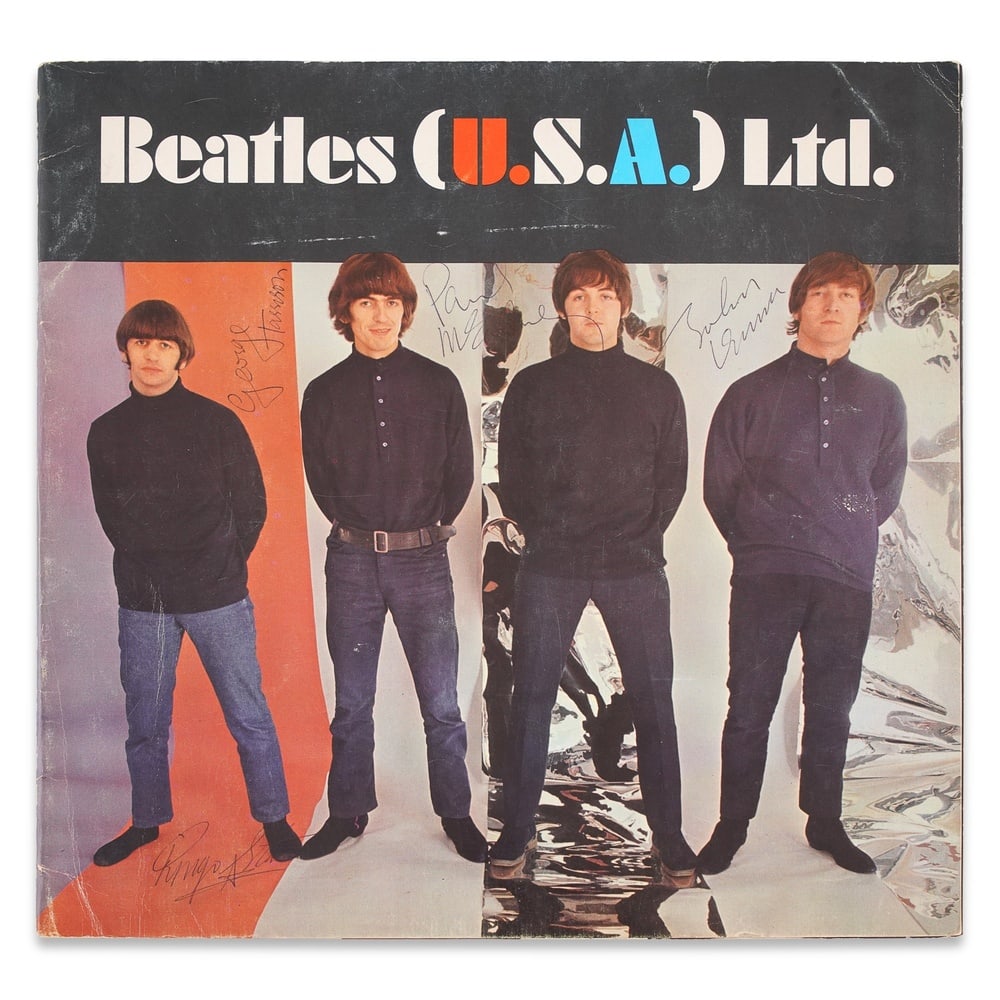 THE BEATLES FULLY SIGNED 1966 U.S. TOUR PROGRAM BOOK (1 of 3)