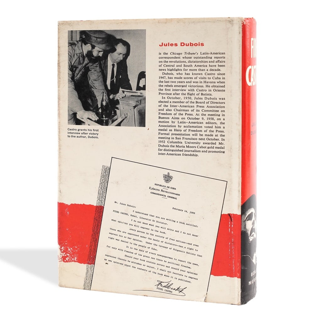 FIDEL CASTRO SIGNED "FIDEL CASTRO: REBEL-LIBERATOR OR DICTATOR?" FIRST EDITION - 2
