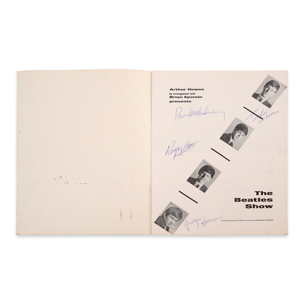 THE BEATLES FULLY SIGNED THE BEATLES SHOW PROGRAM - 3