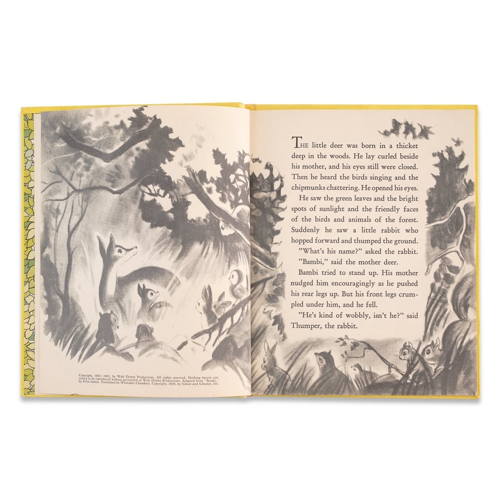WALT DISNEY SIGNED "WALT DISNEY'S BAMBI" - 4