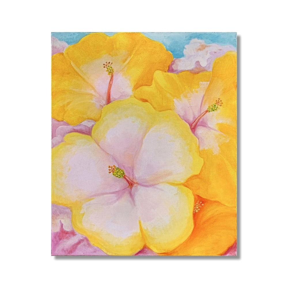 GEORGIA O'KEEFFE (1887-1986), ATTRIBUTED TO, OIL ON CANVAS: Signed (verso) Image Dimensions: 31 1/2 x 26 in (80 x 66 cm) This painting comes with COA. Georgia O'Keeffe's floral paintings stand among the most iconic achievements of American modernism. By