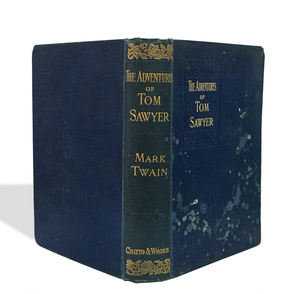 MARK TWAIN SIGNED "THE ADVENTURES OF TOM SAWYER" BOOK - 5