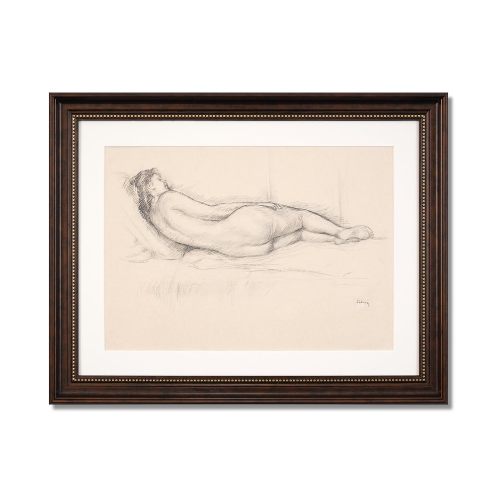 PIERRE-AUGUSTE RENOIR (1841-1919), ATTRIBUTED TO, CHARCOAL ON PAPER: Signed (lower right) Image Dimensions: 14 3/4 x 20 1/4 in (37.5 x 51.5 cm) Framed Dimensions: 22 x 27 3/4 in (56 x 70.5 cm) This painting comes with COA. Pierre-Auguste Renoir stands as one of the