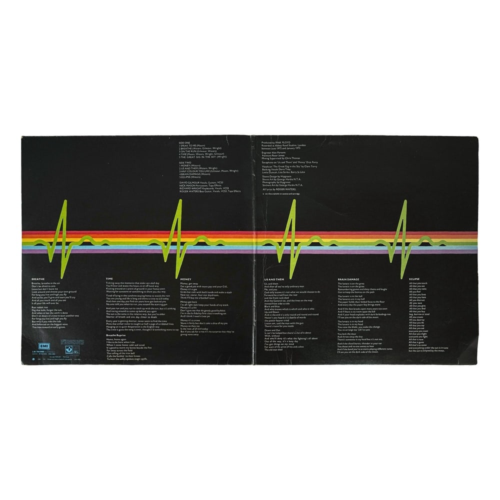 PINK FLOYD SIGNED LP "THE DARK SIDE OF THE MOON" (U.S. FIRST PRESSING) - 3