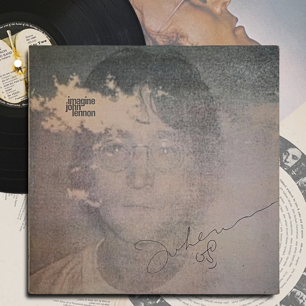 JOHN LENNON SIGNED IMAGINE LP (1 of 6)