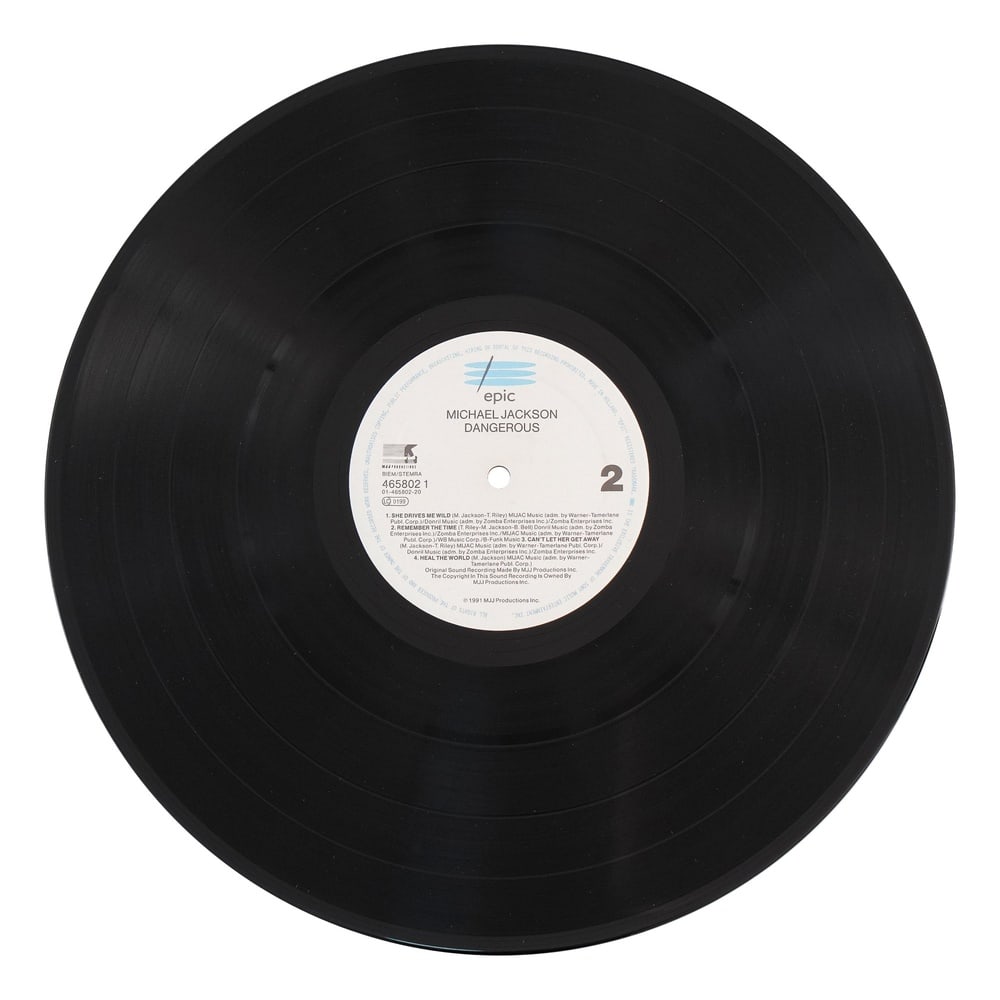 MICHAEL JACKSON SIGNED "DANGEROUS" LP - 8
