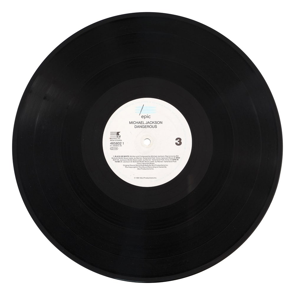 MICHAEL JACKSON SIGNED "DANGEROUS" LP - 9