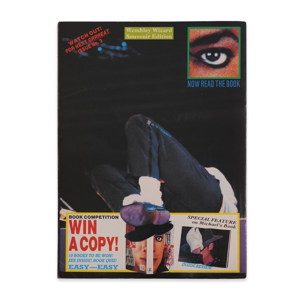 MICHAEL JACKSON SIGNED "WEMBLEY WIZARD" SOUVENIR EDITION NO. 2 - 2
