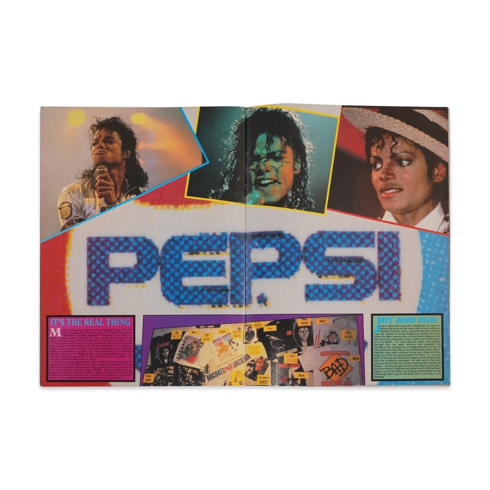 MICHAEL JACKSON SIGNED "WEMBLEY WIZARD" SOUVENIR EDITION NO. 2 - 3