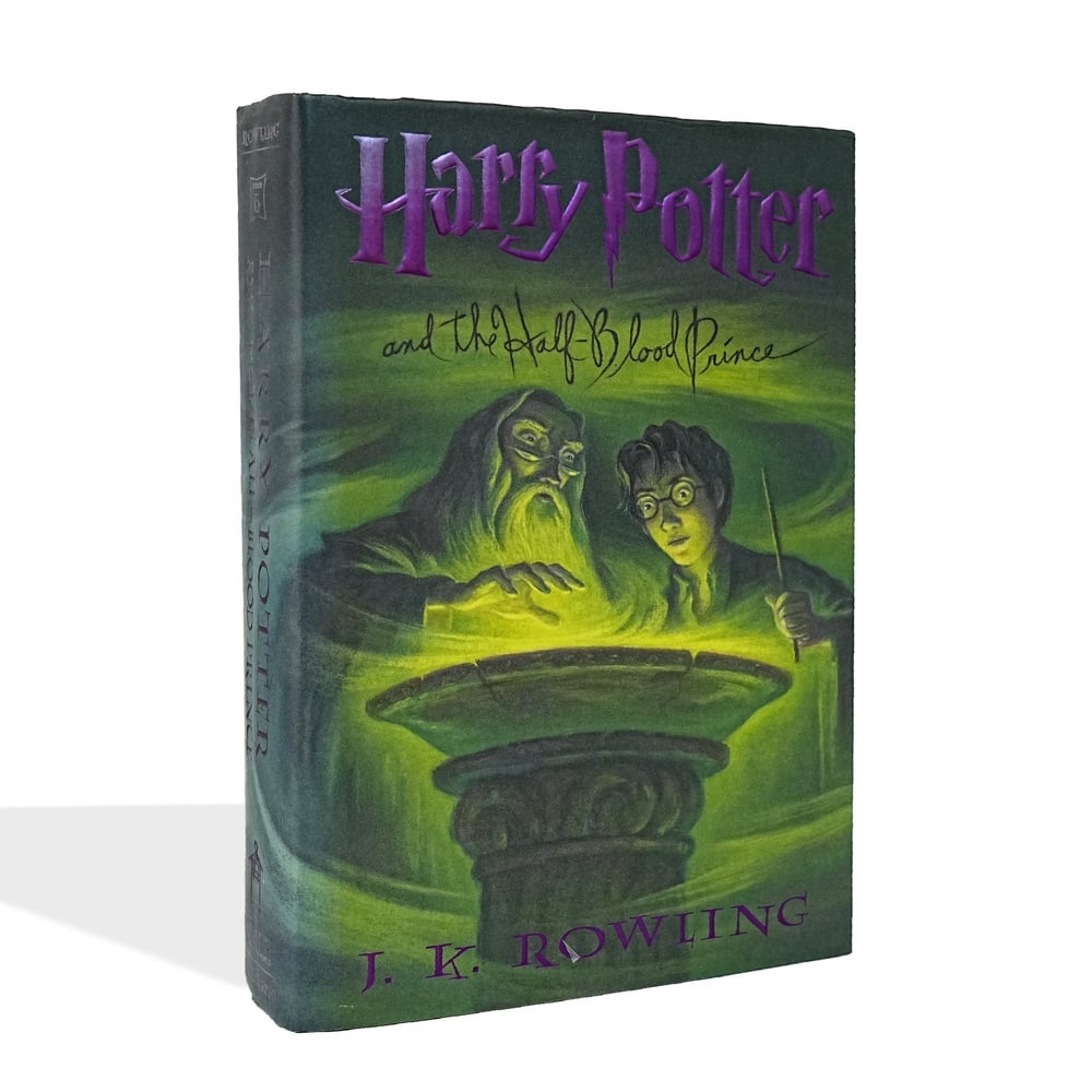 J.K. ROWLING SIGNED "HARRY POTTER AND THE HALF-BLOOD PRINCE" (U.S. FIRST EDITION, 2005): 9 1/4 x 6 3/8 in (23.5 x 16.2 cm) A signed copy of Harry Potter and the Half-Blood Prince by J.K. Rowling represents a highly recognizable and actively traded modern literary collectible, directly