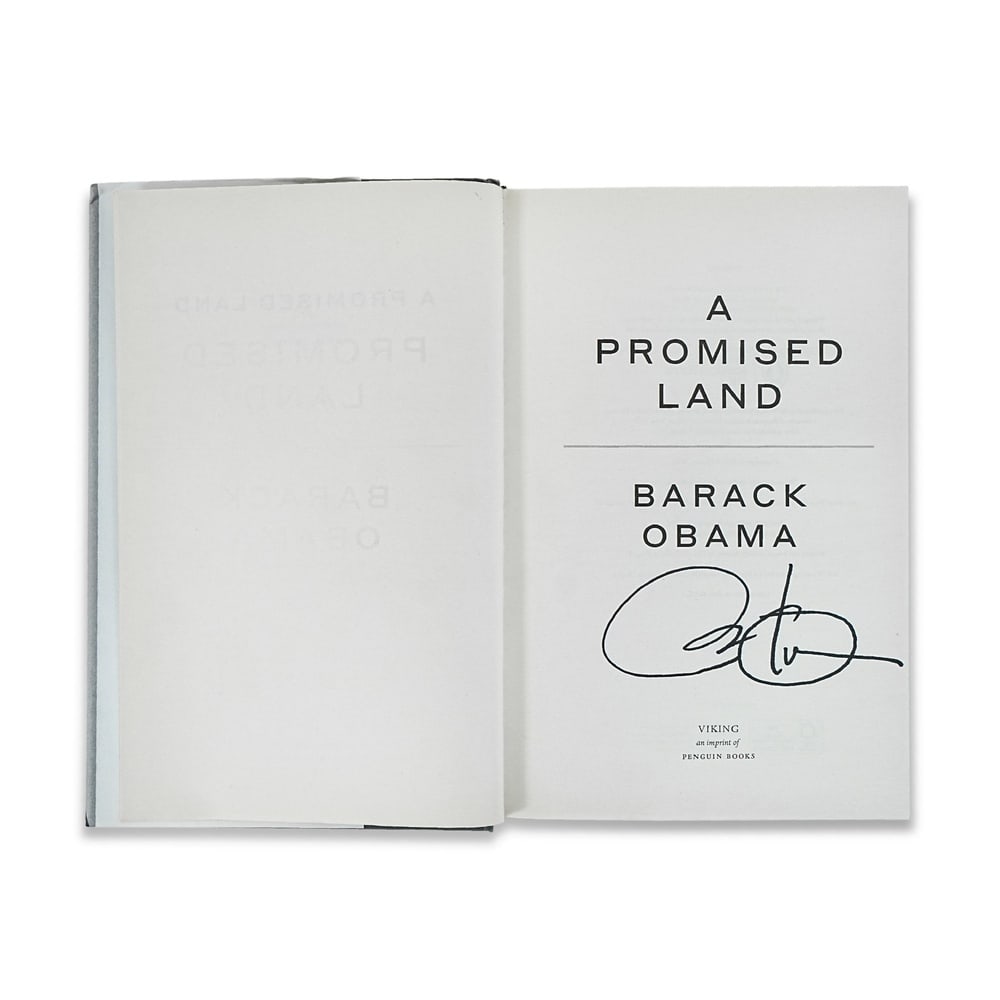 BARACK OBAMA SIGNED "A PROMISED LAND" FIRST EDITION - 2