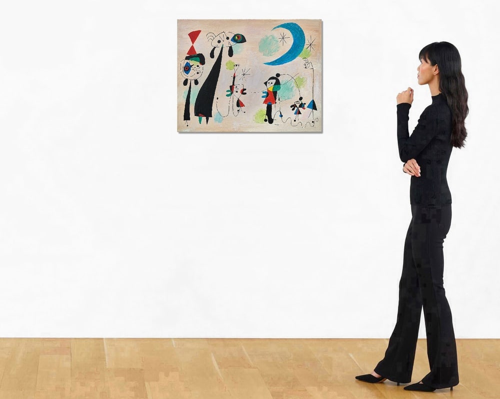 JOAN MIRÓ (1893-1983), ATTRIBUTED TO, OIL ON CANVAS - 2