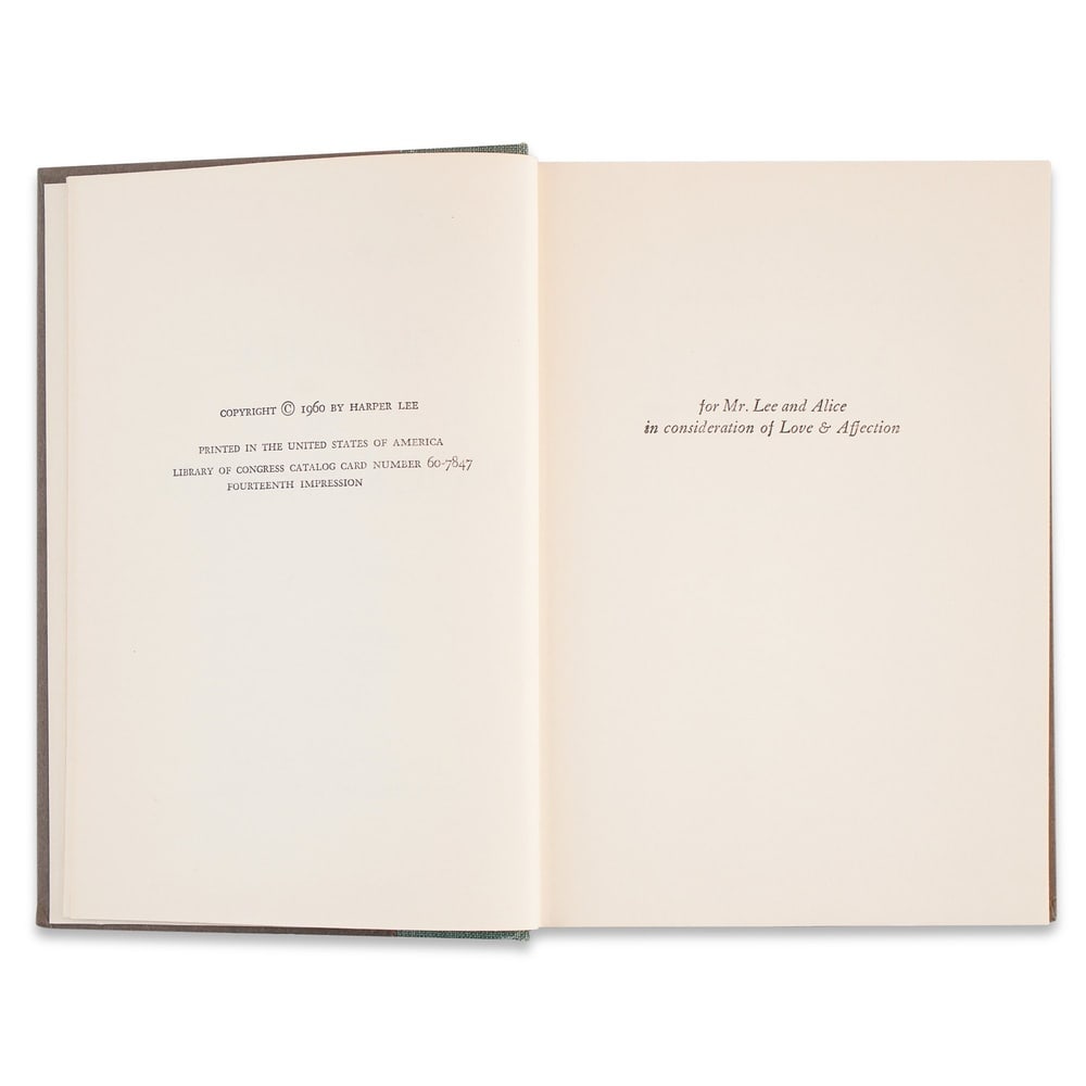 HARPER LEE SIGNED "TO KILL A MOCKINGBIRD" FIRST EDITION - 4