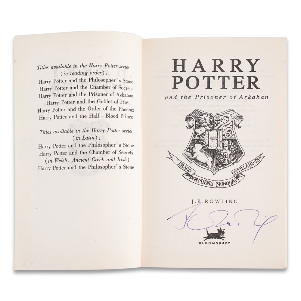 J.K. ROWLING SIGNED "HARRY POTTER AND THE PRISONER OF AZKABAN" - 3
