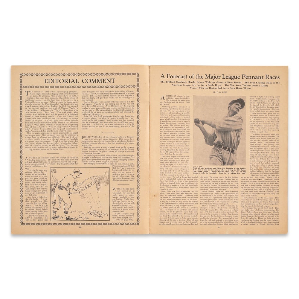 BABE RUTH SIGNED BASEBALL MAGAZINE - 3