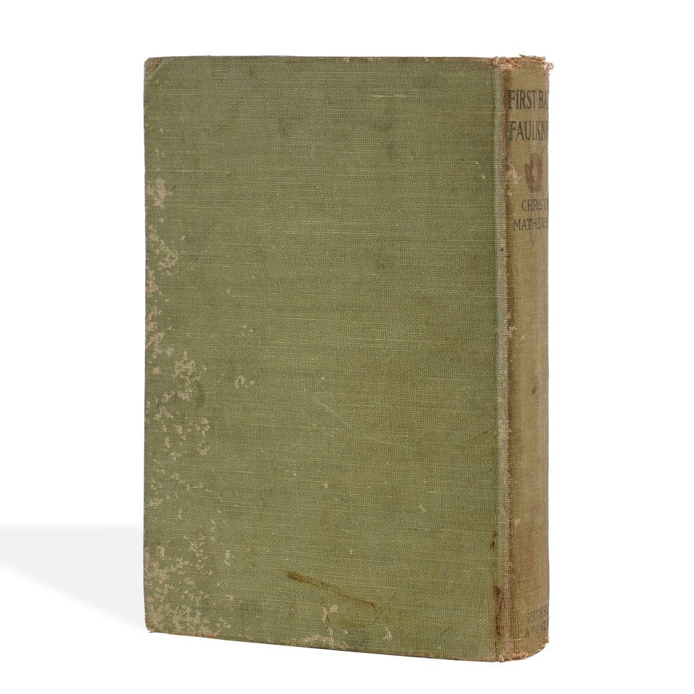 CHRISTY MATHEWSON SIGNED BOOK - FIRST BASE FAULKNER - 2