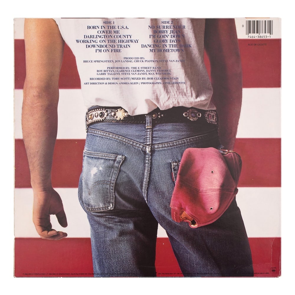 BRUCE SPRINGSTEEN SIGNED "BORN IN THE U.S.A." LP - 2