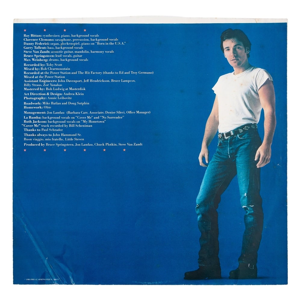 BRUCE SPRINGSTEEN SIGNED "BORN IN THE U.S.A." LP - 4