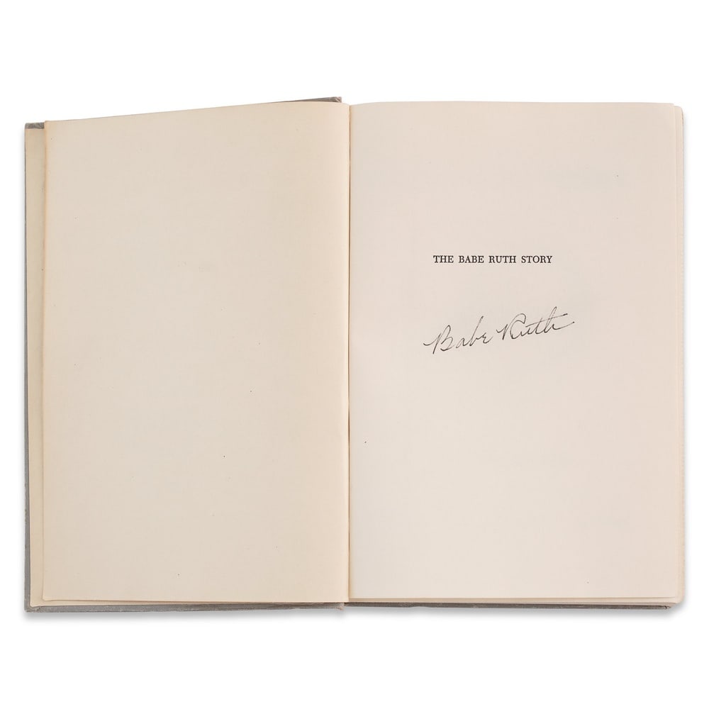 BABE RUTH SIGNED "THE BABE RUTH STORY" FIRST EDITION - 3