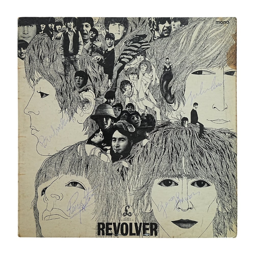 THE BEATLES FULLY SIGNED "REVOLVER" UK LP - 2