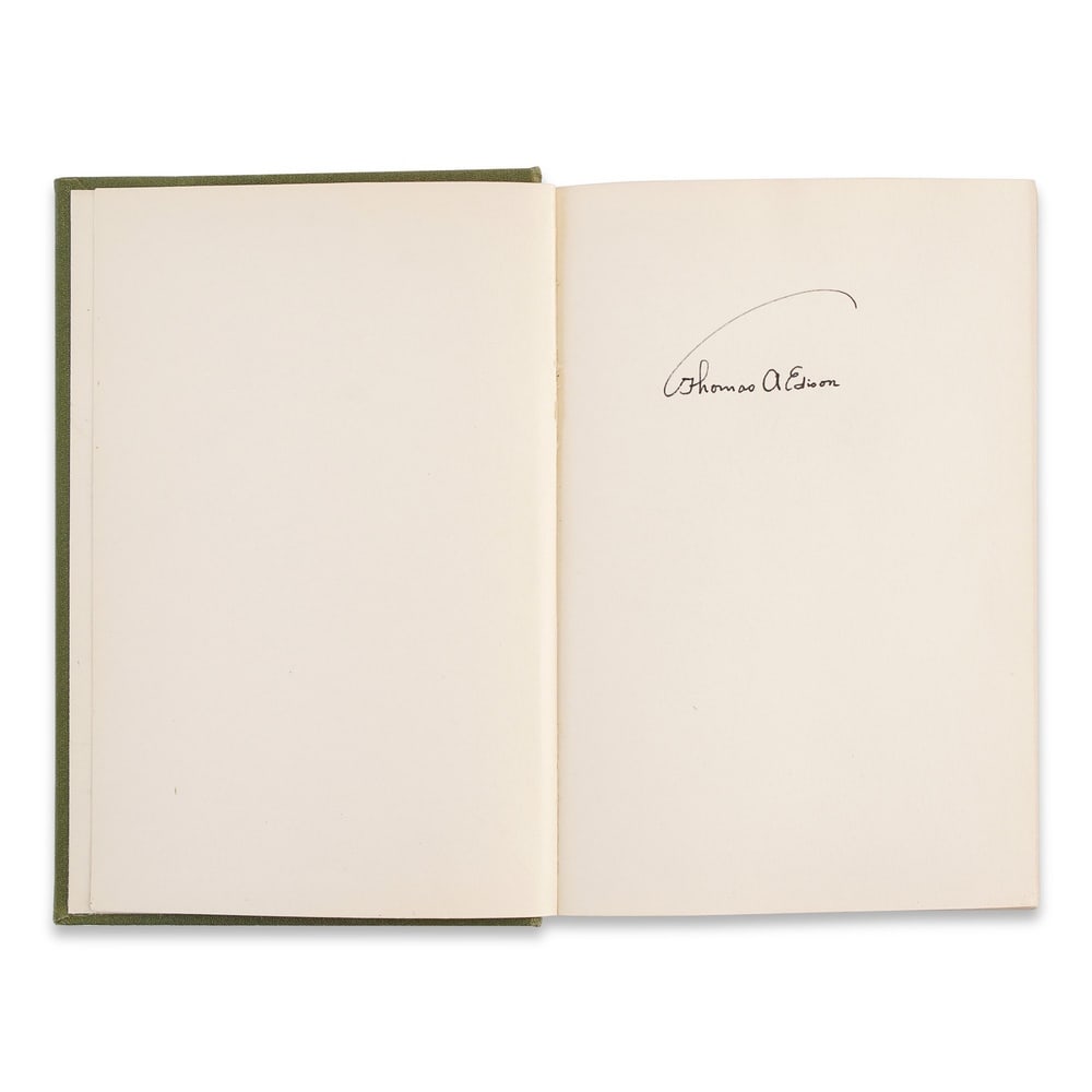 THOMAS A. EDISON SIGNED "THE BOY'S LIFE OF EDISON" - 3