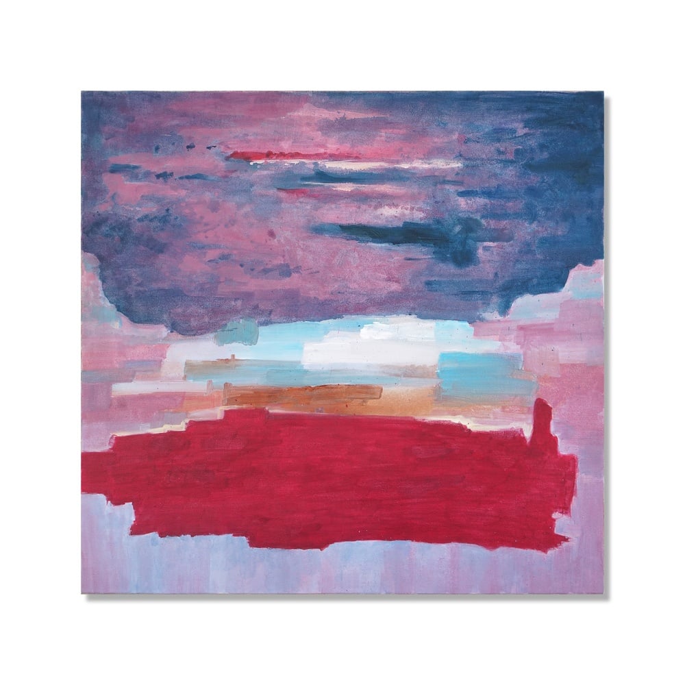 HELEN FRANKENTHALER (1928-2011), ATTRIBUTED TO, ACRYLIC ON CANVAS: Signed (verso) Image Dimensions: 43 1/4 x 44 1/2 in (110 x 113 cm) This painting comes with COA. Helen Frankenthaler was a pivotal figure in postwar American painting and a key innovator of the Color 