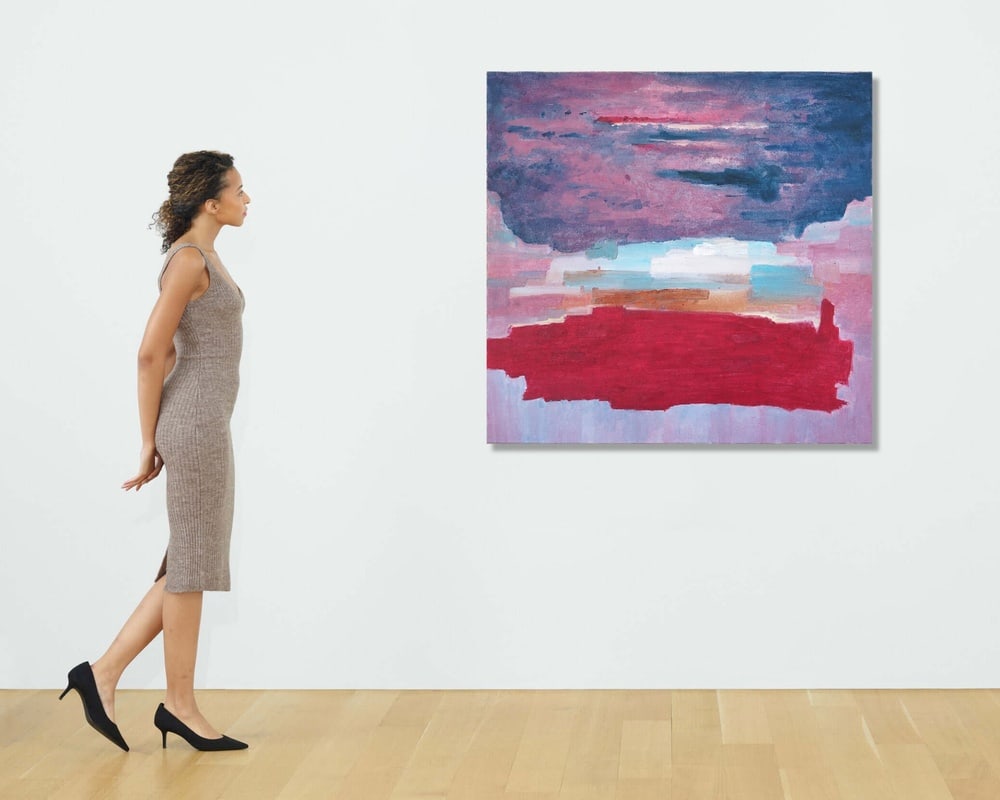 HELEN FRANKENTHALER (1928-2011), ATTRIBUTED TO, ACRYLIC ON CANVAS - 2
