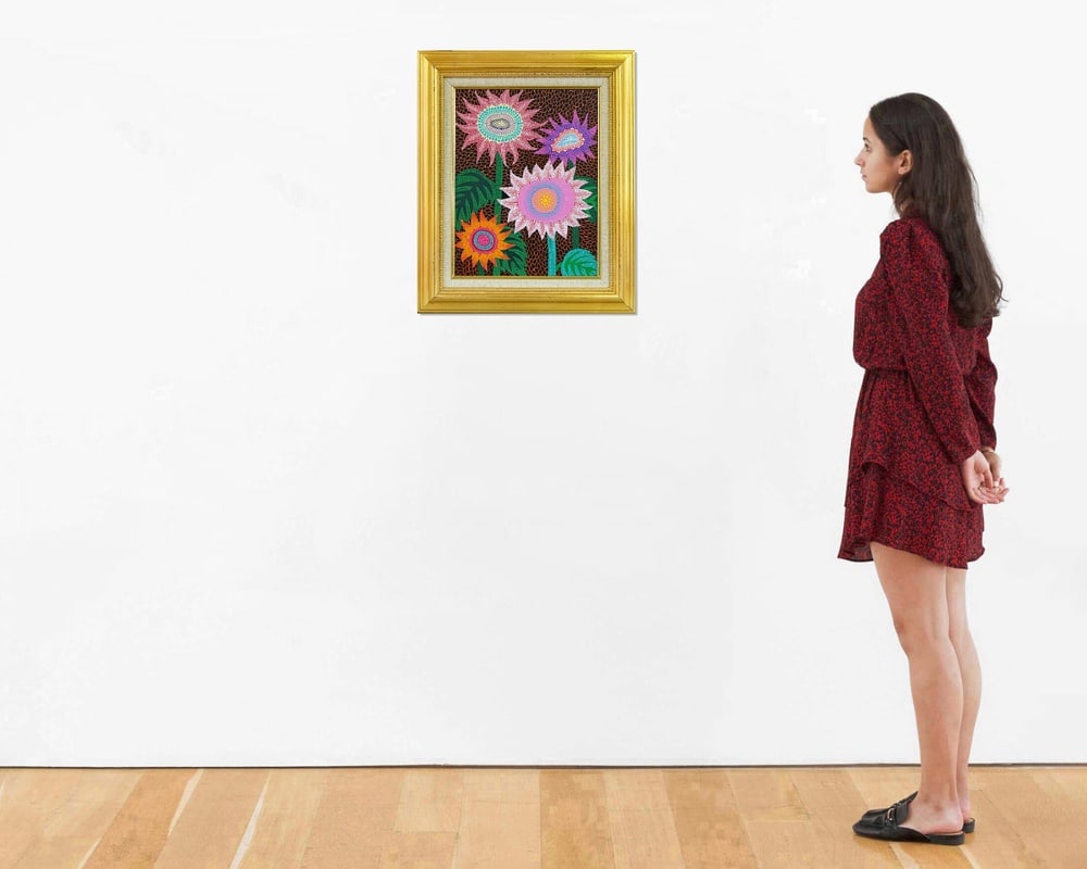 YAYOI KUSAMA (B.1929), ATTRIBUTED TO, ACRYLIC ON CANVAS - 2