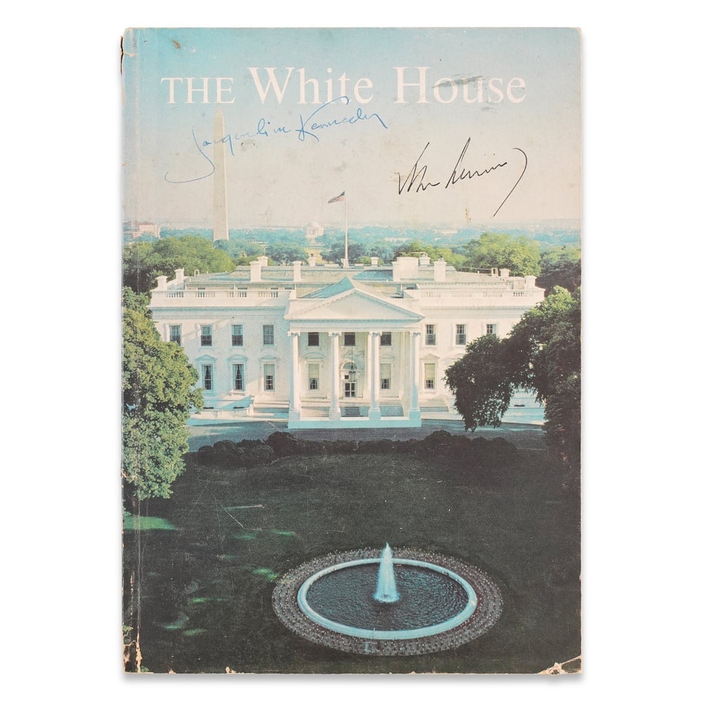 JOHN F. KENNEDY & JACQUELINE KENNEDY SIGNED "THE WHITE HOUSE" BOOK (1 of 3)