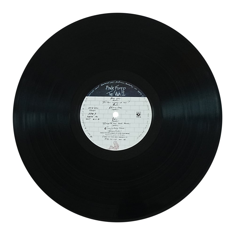 PINK FLOYD FULLY SIGNED "THE WALL" DOUBLE LP - 11