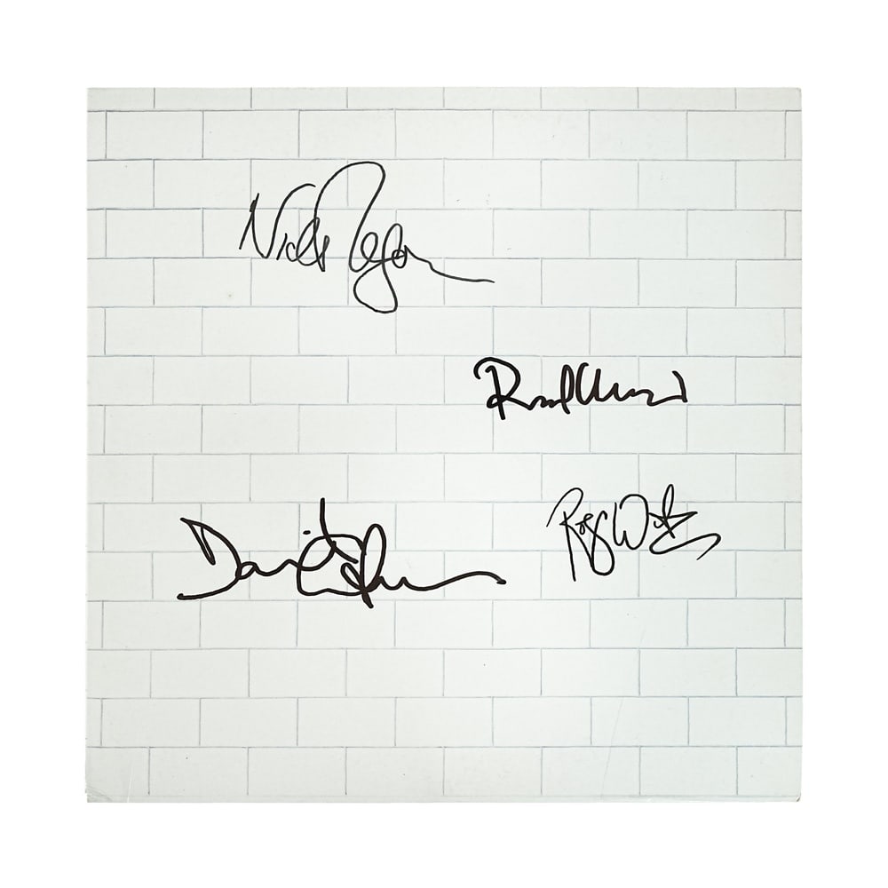 PINK FLOYD FULLY SIGNED "THE WALL" DOUBLE LP - 2