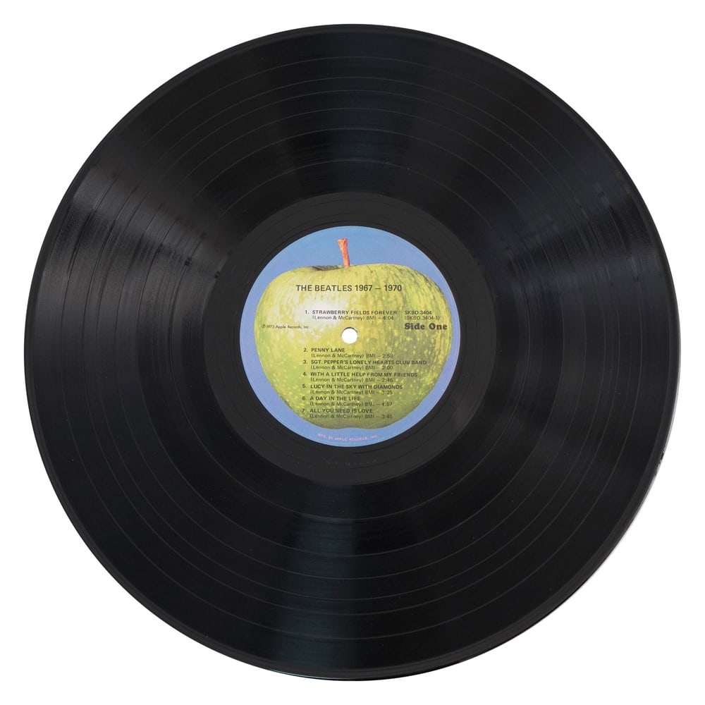 THE BEATLES FULLY SIGNED LP "1967-1970" (THE BLUE ALBUM, U.S. PRESSING) - 10