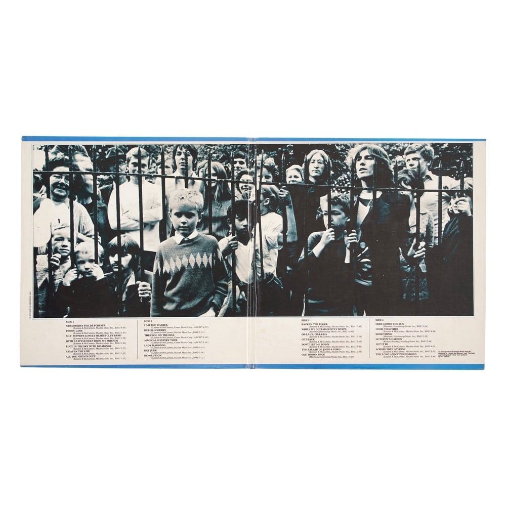 THE BEATLES FULLY SIGNED LP "1967-1970" (THE BLUE ALBUM, U.S. PRESSING) - 3