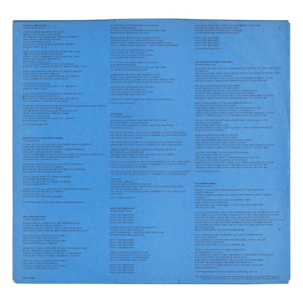 THE BEATLES FULLY SIGNED LP "1967-1970" (THE BLUE ALBUM, U.S. PRESSING) - 4