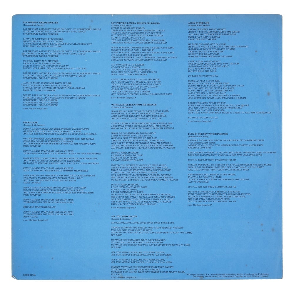 THE BEATLES FULLY SIGNED LP "1967-1970" (THE BLUE ALBUM, U.S. PRESSING) - 6