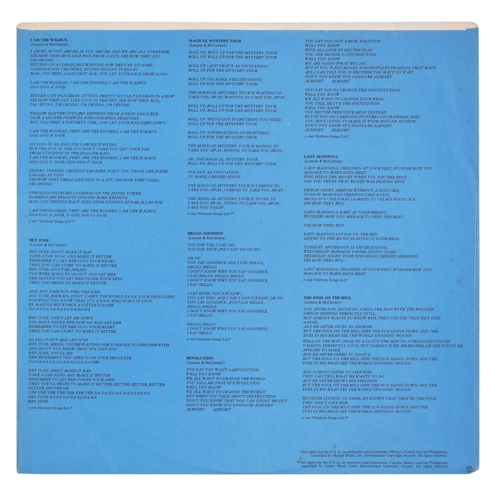 THE BEATLES FULLY SIGNED LP "1967-1970" (THE BLUE ALBUM, U.S. PRESSING) - 7