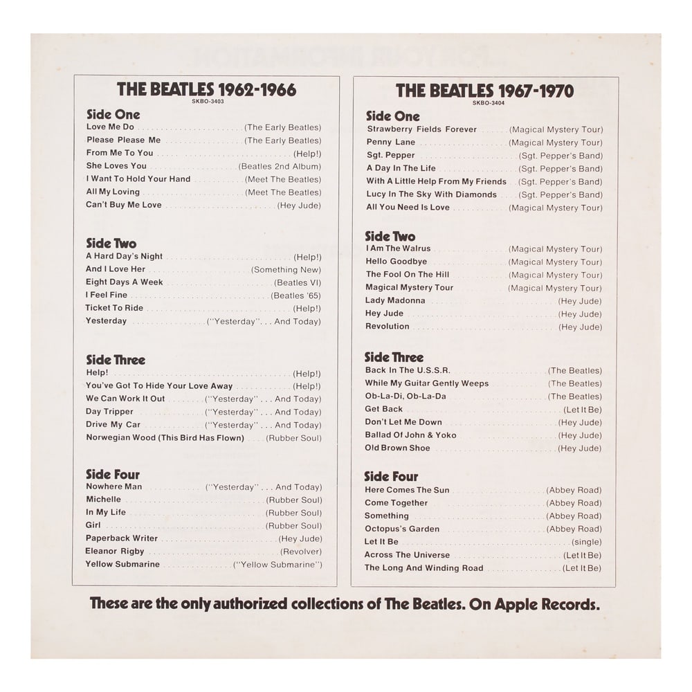 THE BEATLES FULLY SIGNED LP "1967-1970" (THE BLUE ALBUM, U.S. PRESSING) - 9